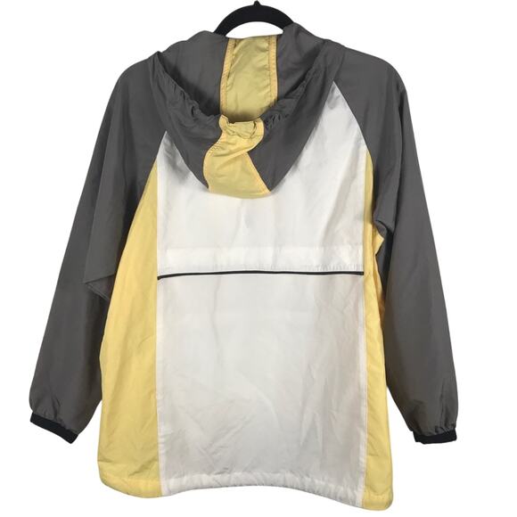 Vintage Nike Pullover Jacket Women's M 1/4 Zip Windbreaker Large Pocket Hood - Picture 2 of 7